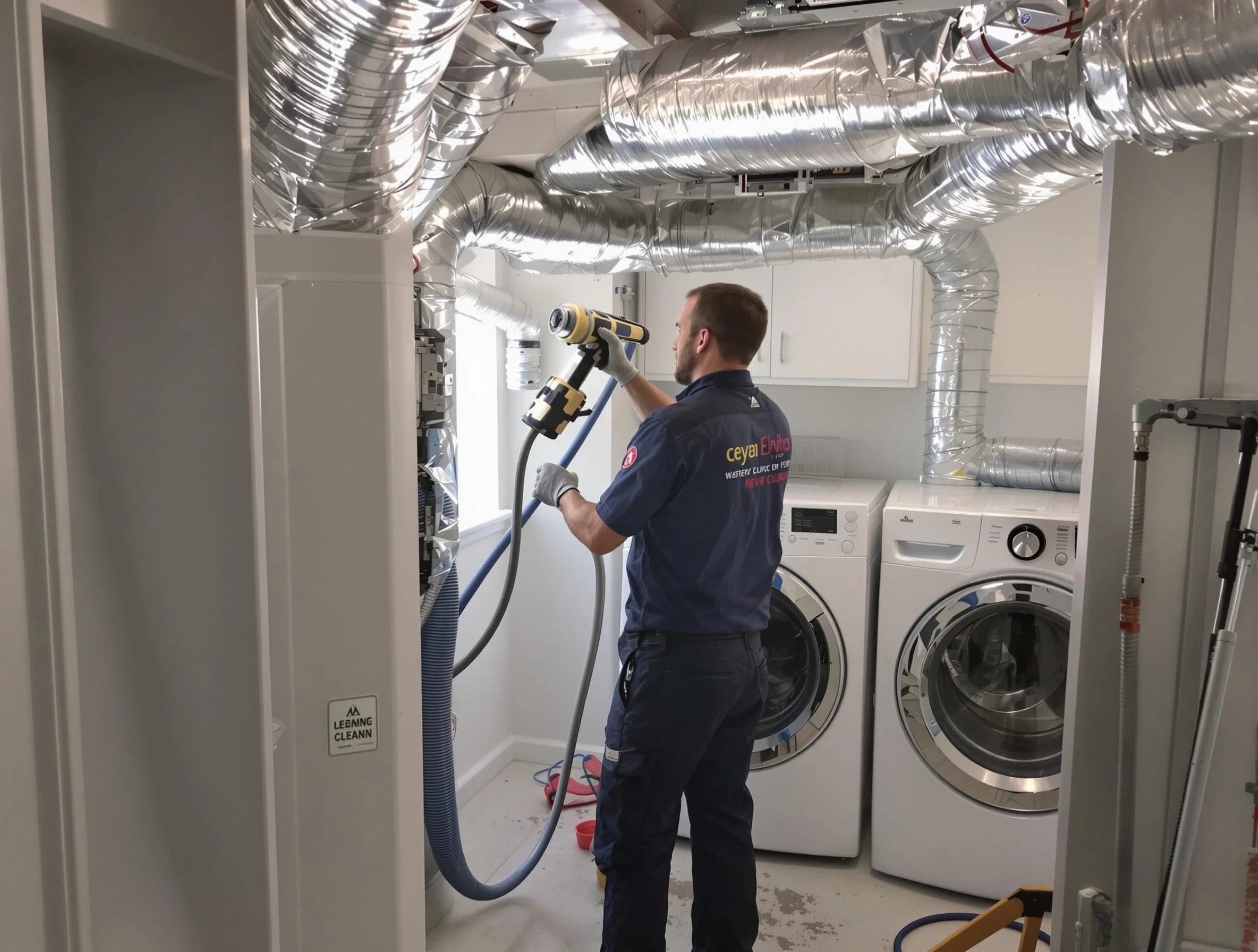 Hapeville Dryer Vent Cleaning specialist using advanced equipment for thorough duct cleaning in Hapeville