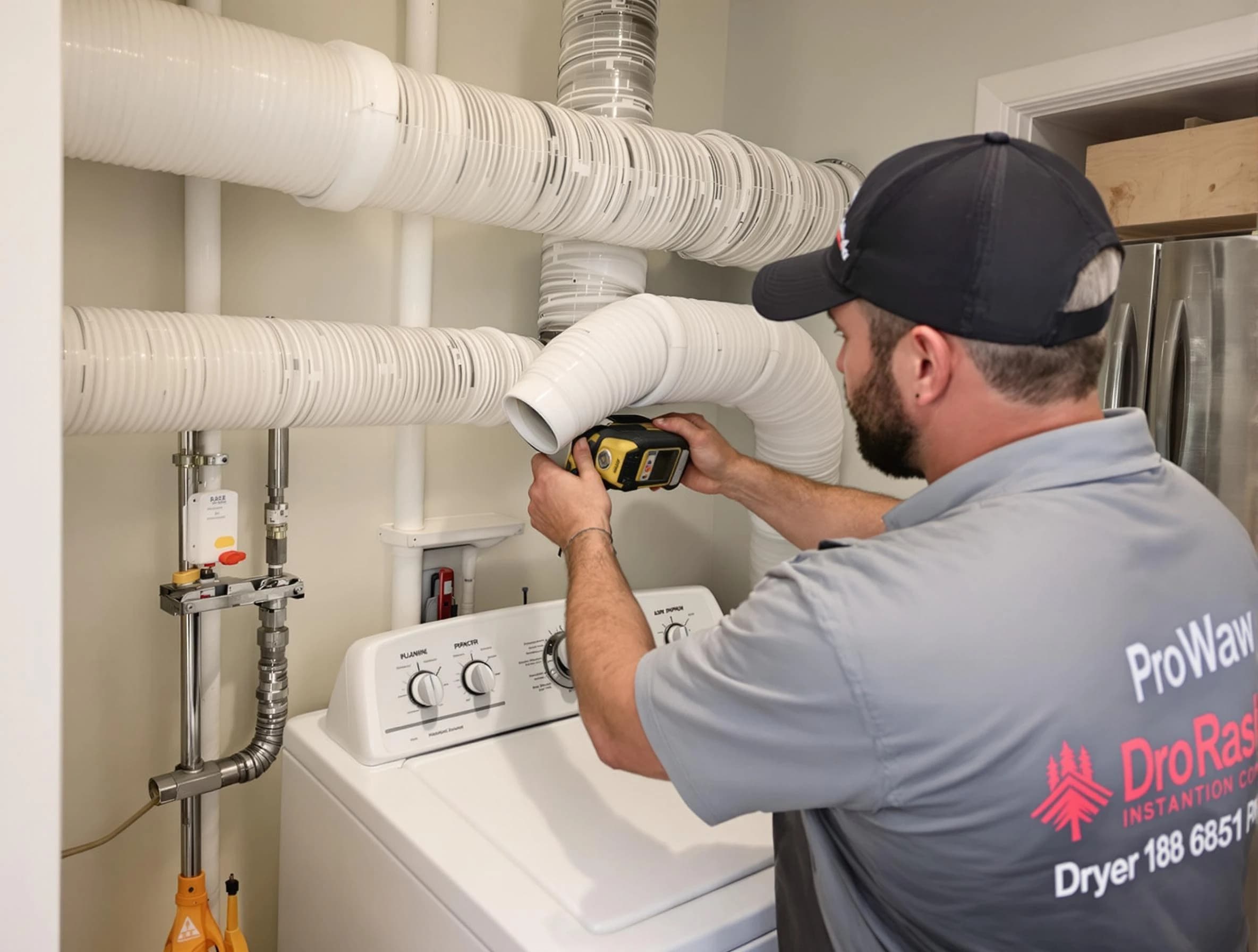 Professional dryer vent hose installation by Hapeville Dryer Vent Cleaning in Hapeville