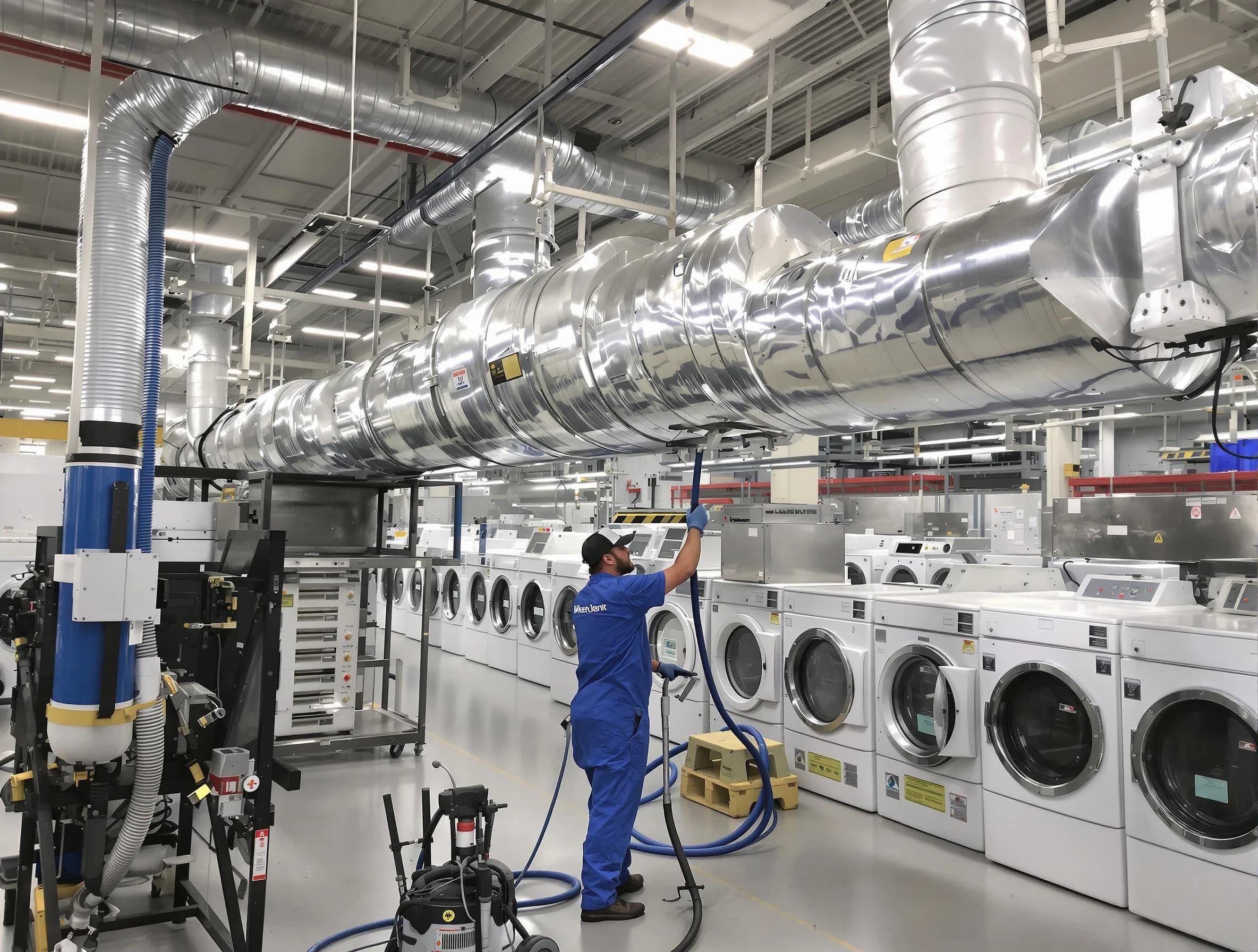 Hapeville Dryer Vent Cleaning team performing heavy-duty industrial dryer vent cleaning in Hapeville