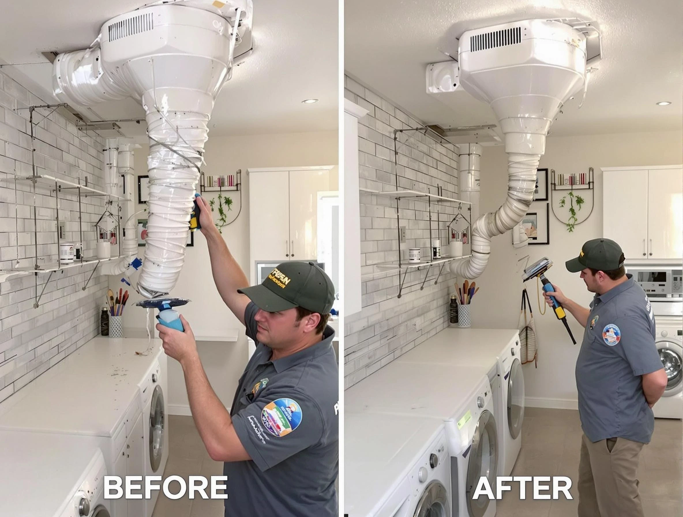 Professional dryer exhaust vent cleaning by Hapeville Dryer Vent Cleaning in Hapeville